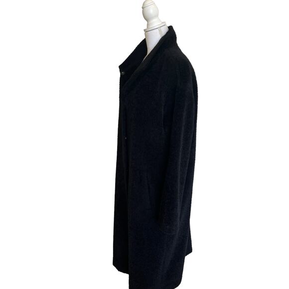 Eileen Fisher Coat Alpaca Suri Size S Small Boxy Button Up Sustainable Minimal - Picture 9 of 11